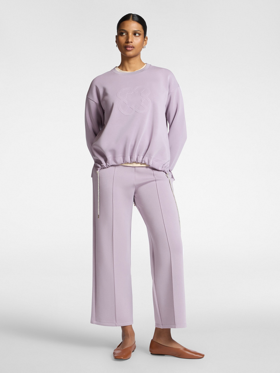 Pantalon palazzo en scuba