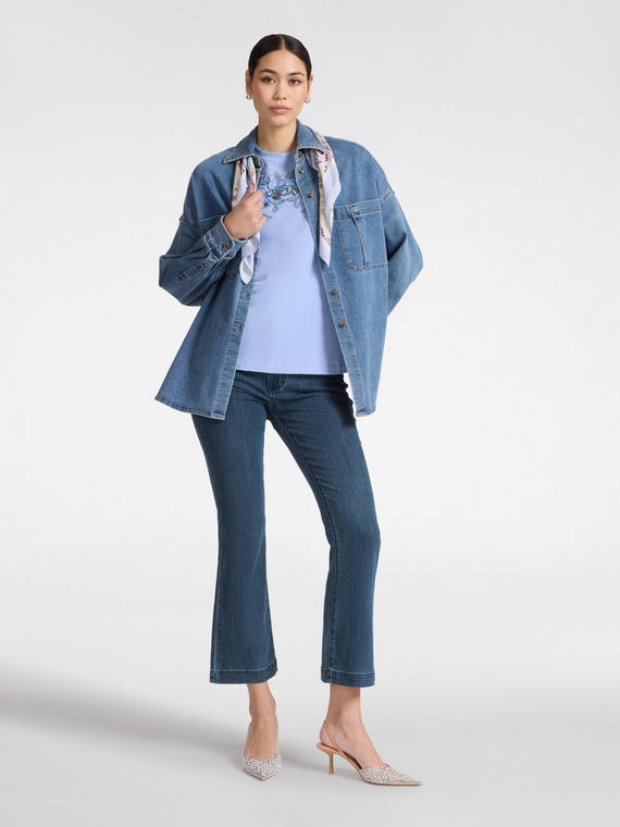 Jeans mit 5 Taschen, Kick-Flare-Schnitt, "Florence"