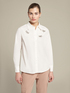 Hand-embroidered poplin shirt image number 0