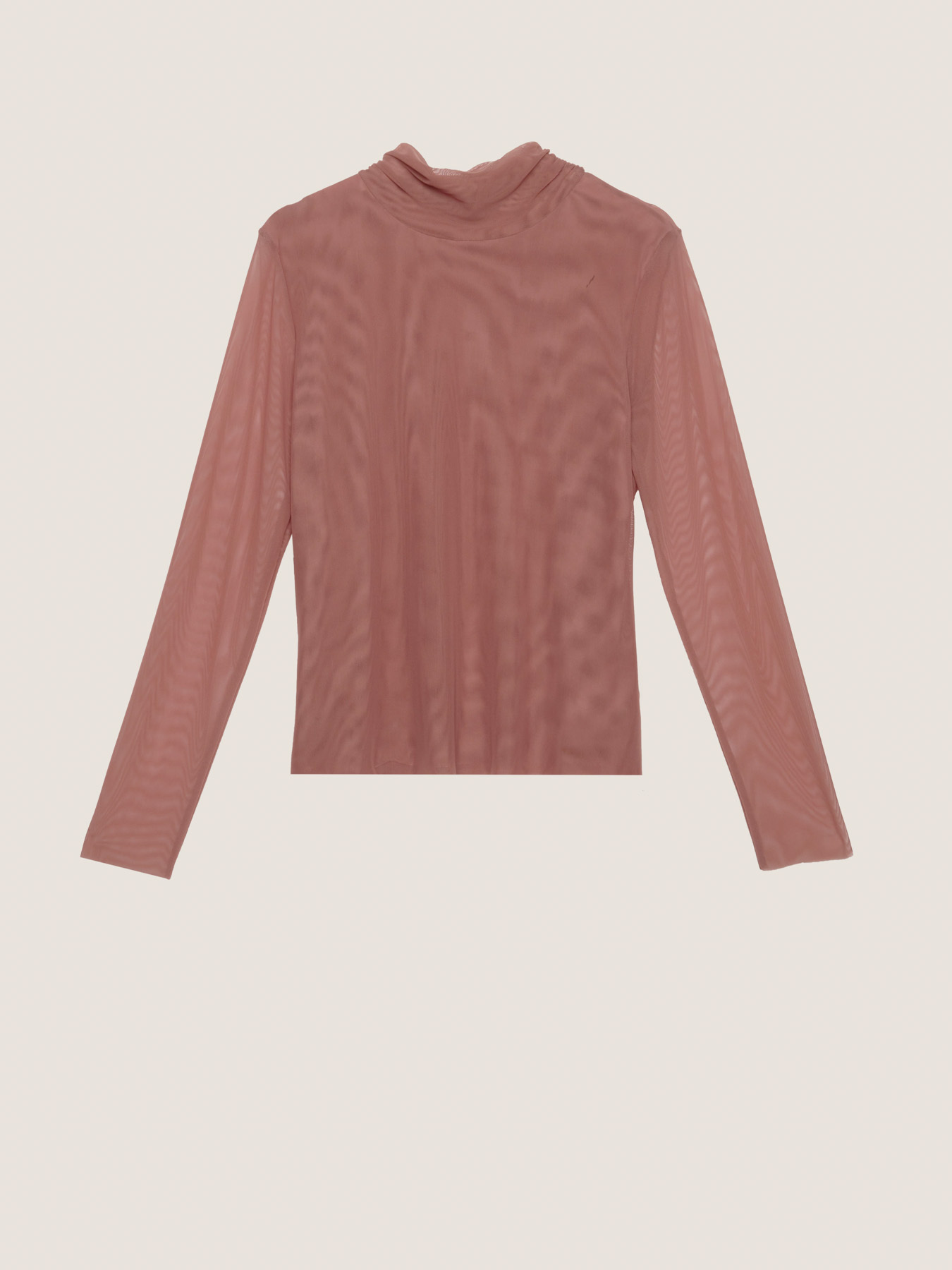 STRETCH TULLE TURTLENECK image number 4