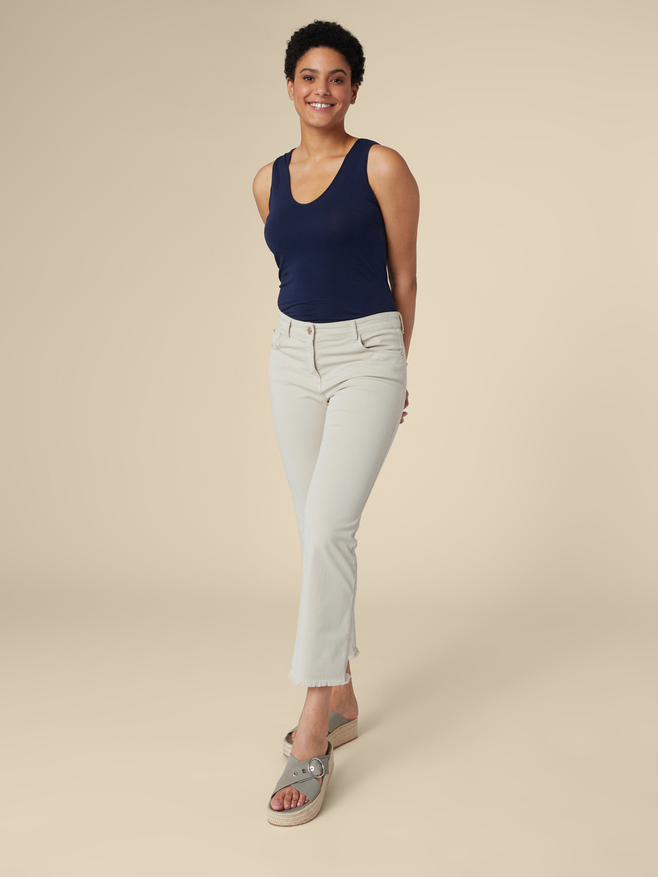 PANTALON 5 POCHES EN DRILL image number 3