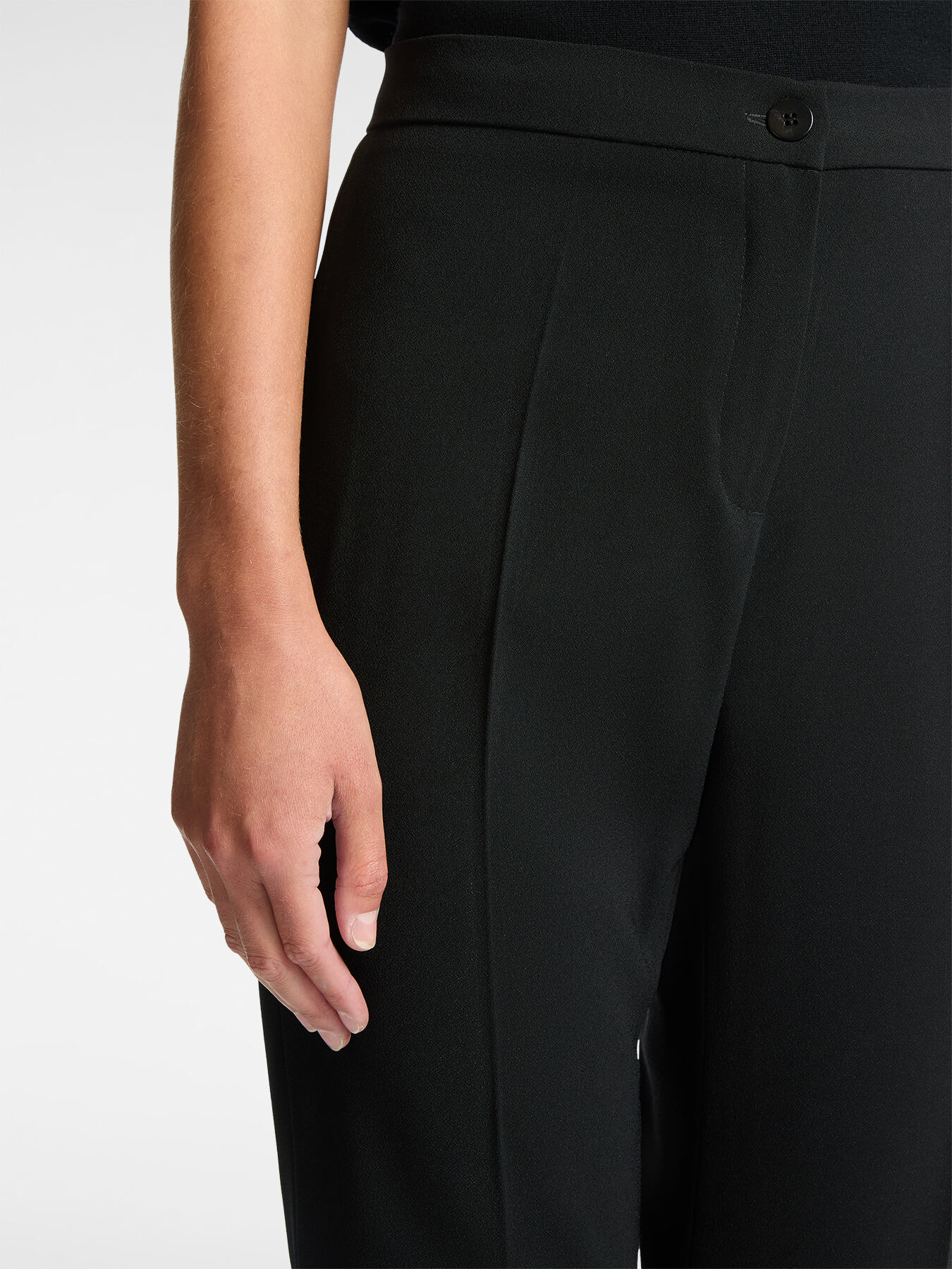 Slim-fit trousers in stretch fabric image number 3