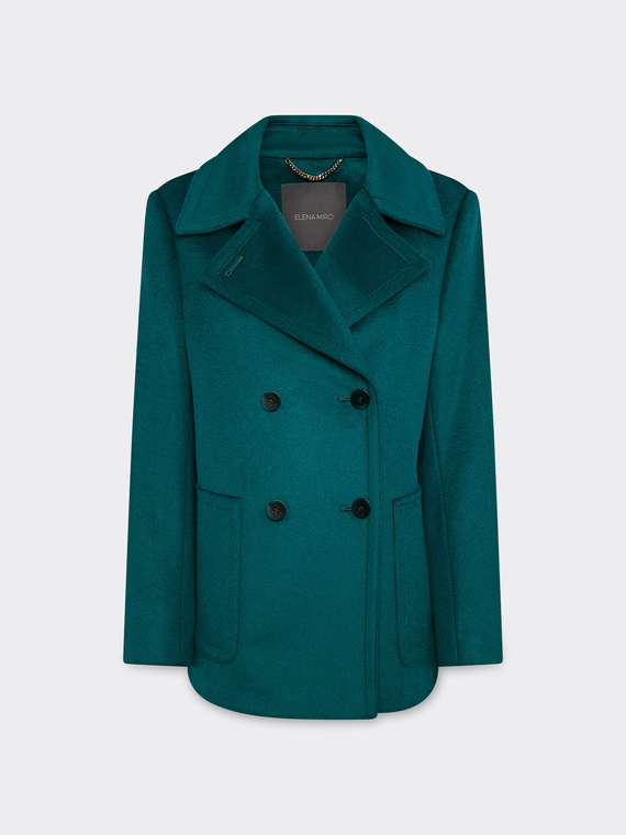 Double-breasted pea coat