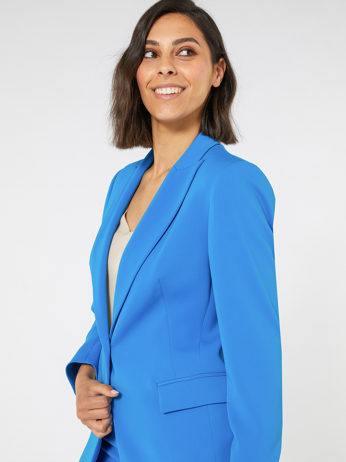 Flowing stretch cady jacket image number 3