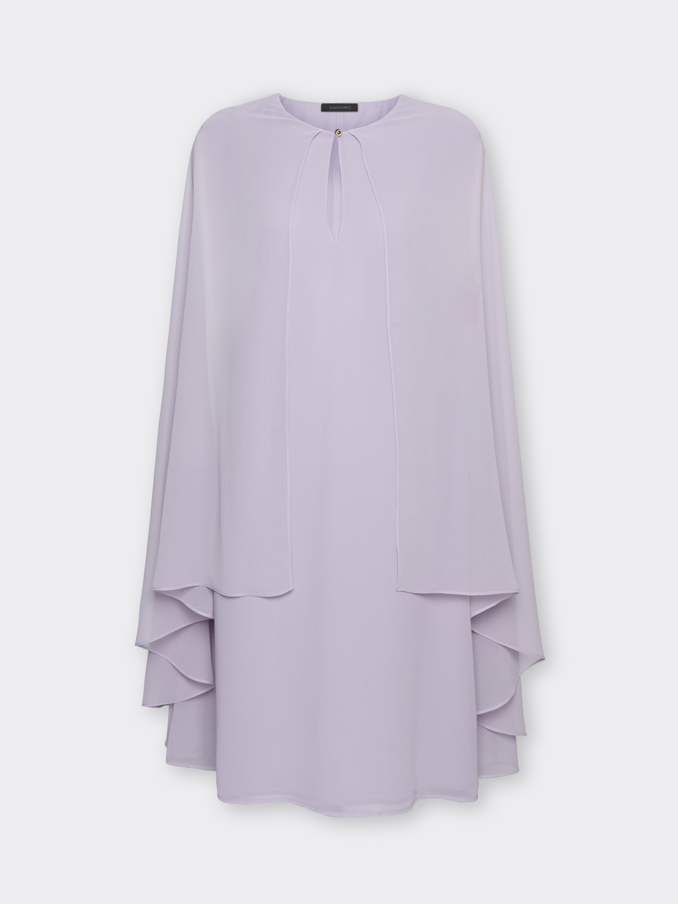 Vestido en capas de georgette image number 4