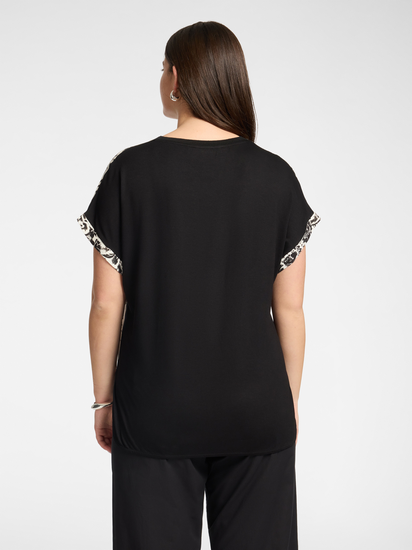 Printed viscose t-shirt image number 1