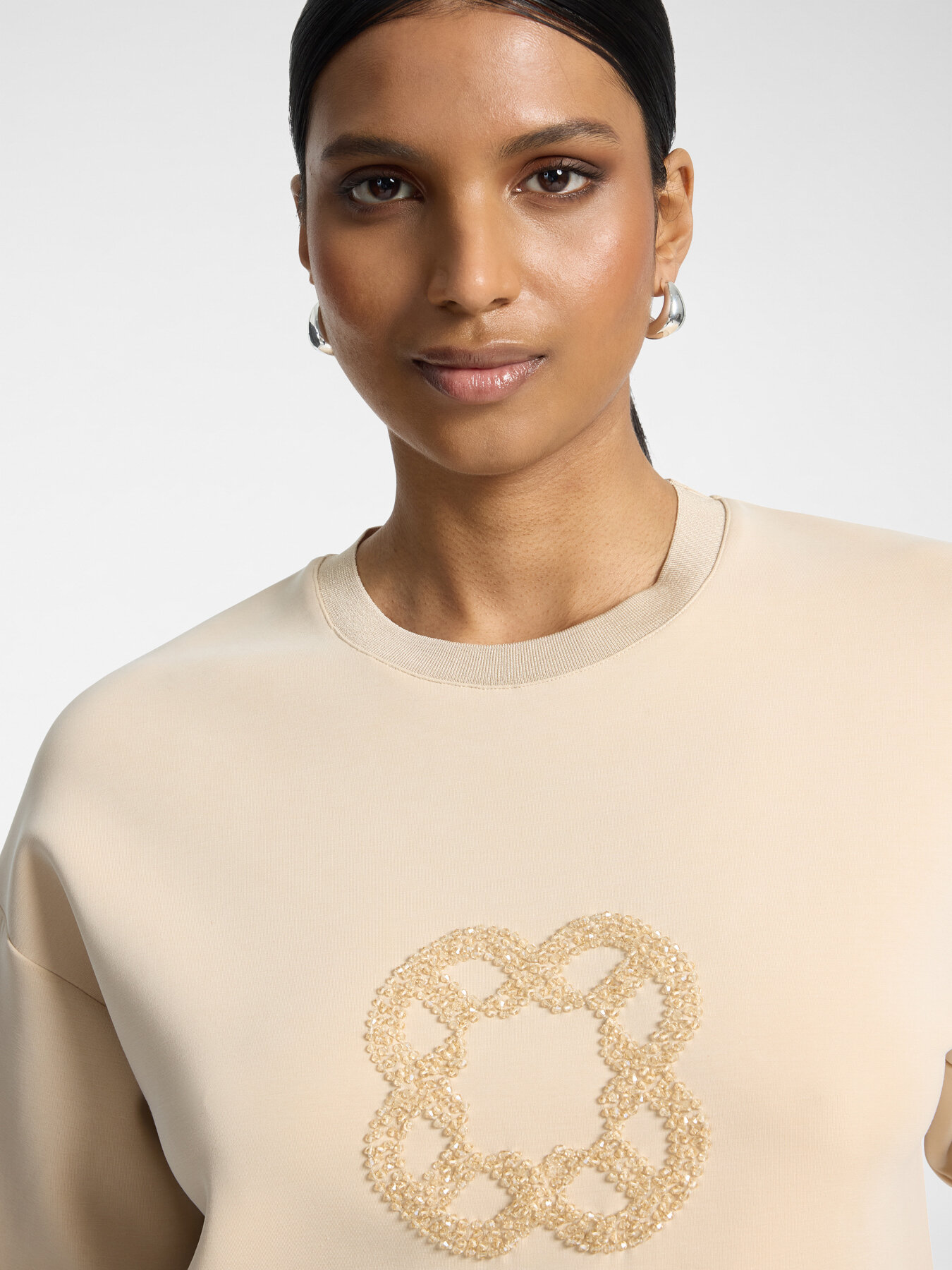 Sweat-shirt avec broderie Monogram image number 3