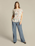 Printed ECOVERO&trade; viscose blouse image number 2