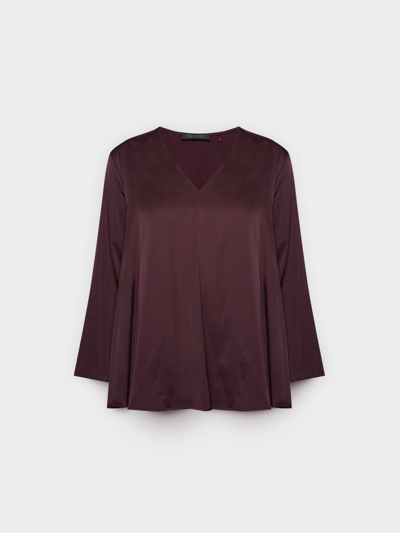 Blusa in raso di viscosa stretch image number 4