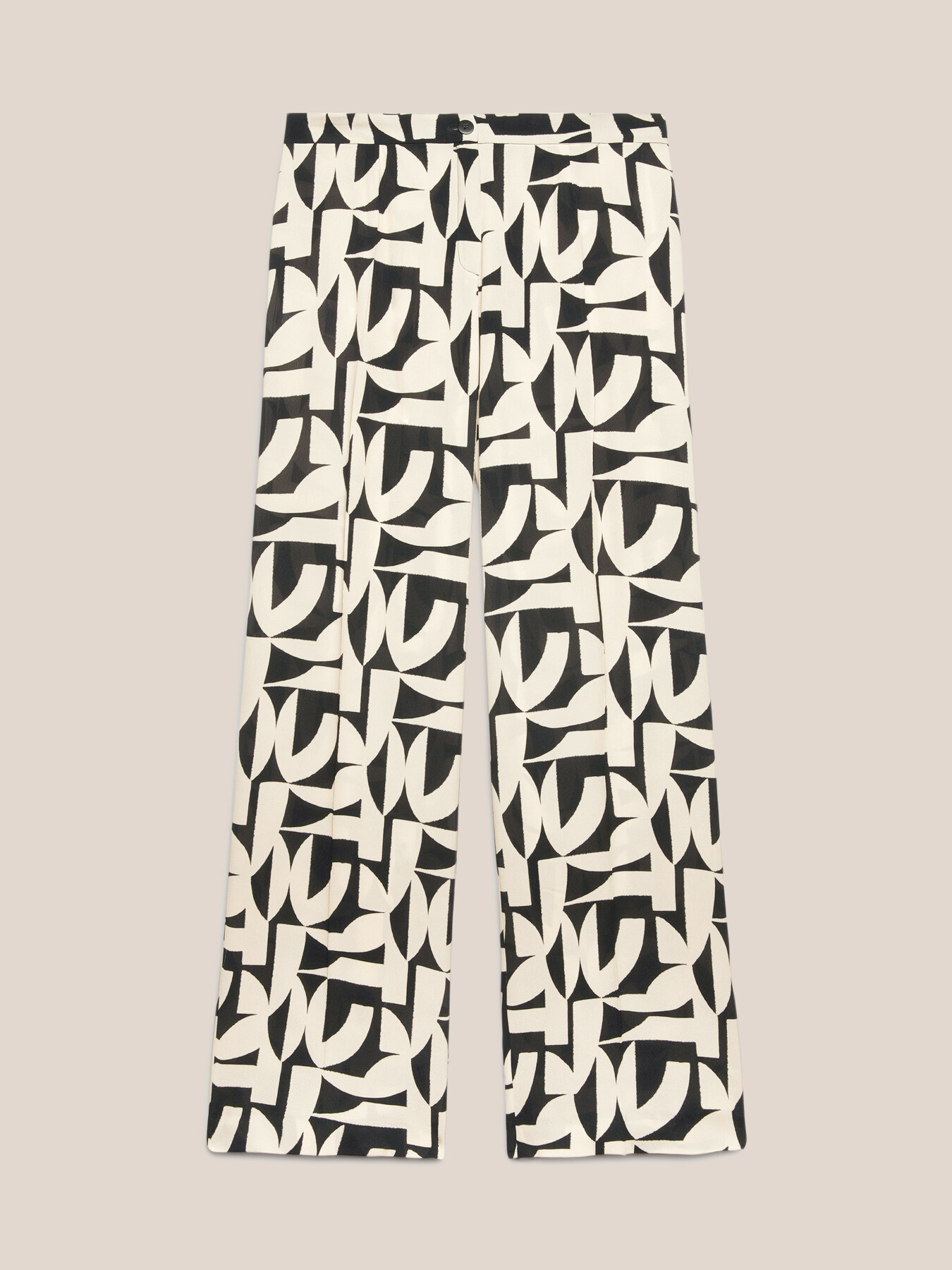 Printed ECOVERO&trade; viscose trousers image number 4