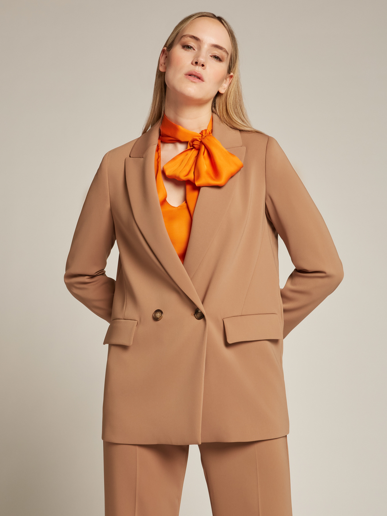 Giacca in cady fluido stretch image number 0