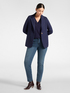 Viscose blend single-breasted blazer image number 2