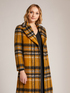 Long chequered coat image number 3