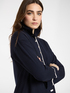 Cardigan en viscose m&eacute;lang&eacute;e avec d&eacute;tails ray&eacute;s image number 3