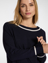 Striped viscose blend jersey image number 3