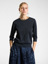 Lurex sweater with three-quarter length sleeves image number 0
