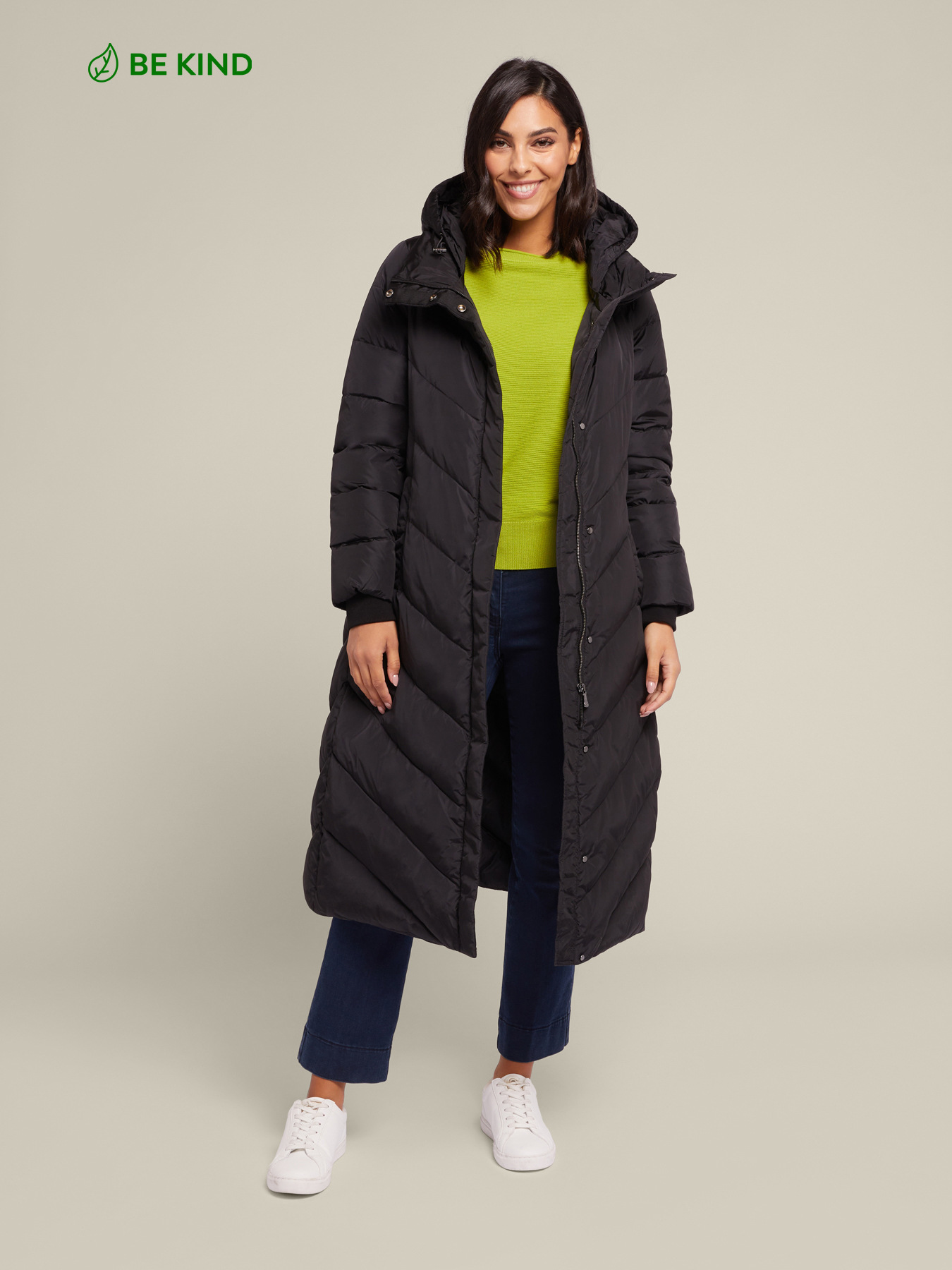 Doudoune longue en nylon recycl&eacute; image number 0