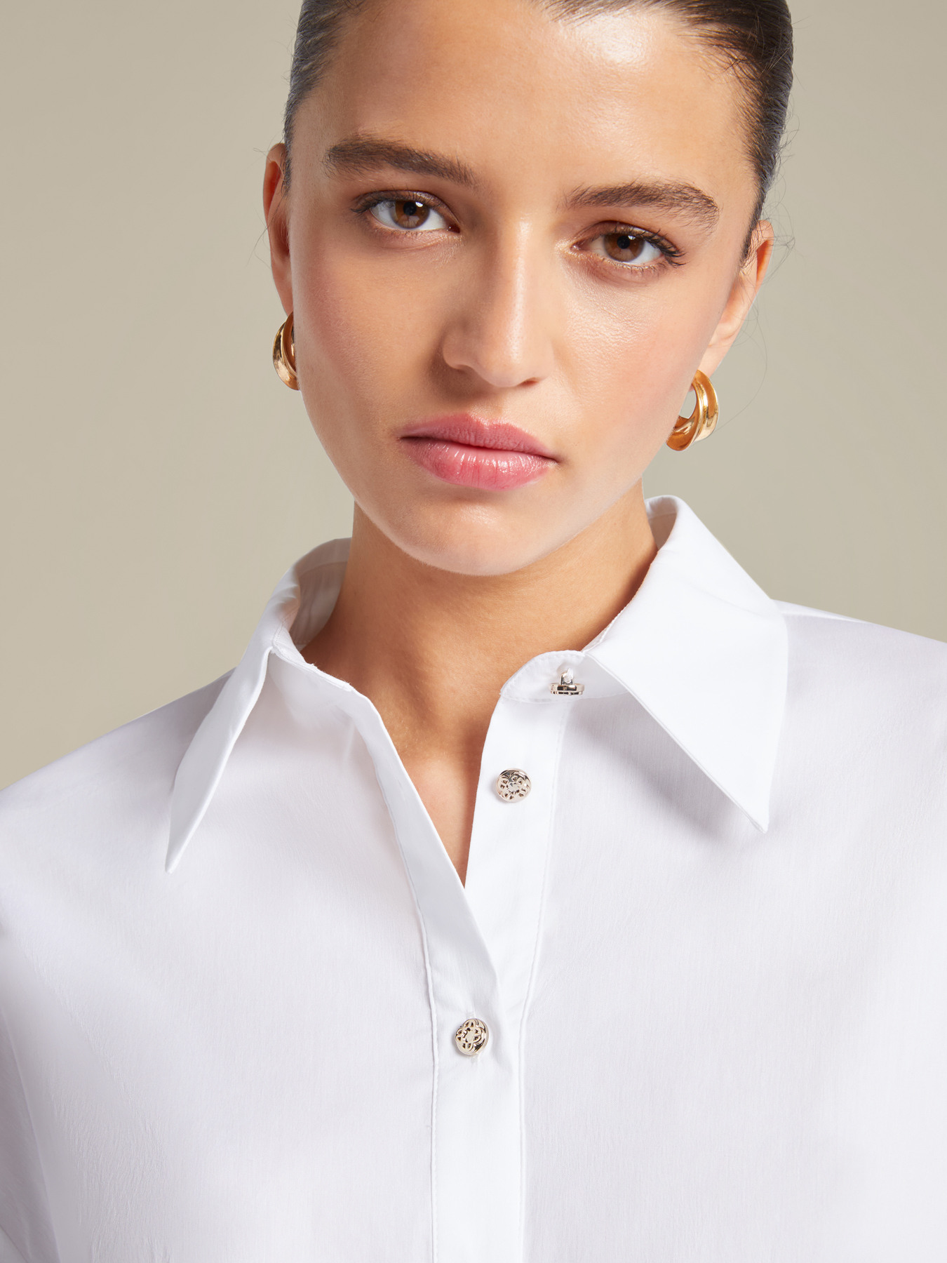 T-Shirt mit Kragen und Kn&ouml;pfen image number 3