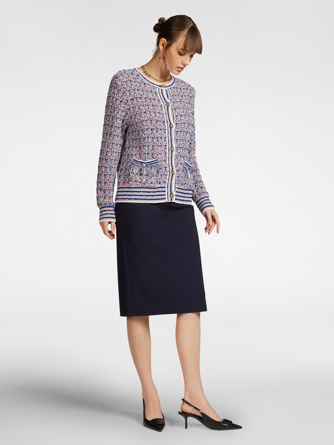 Giacca in maglia intrecciata image number 2