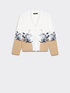 Cardigan with inlay and trims image number 5