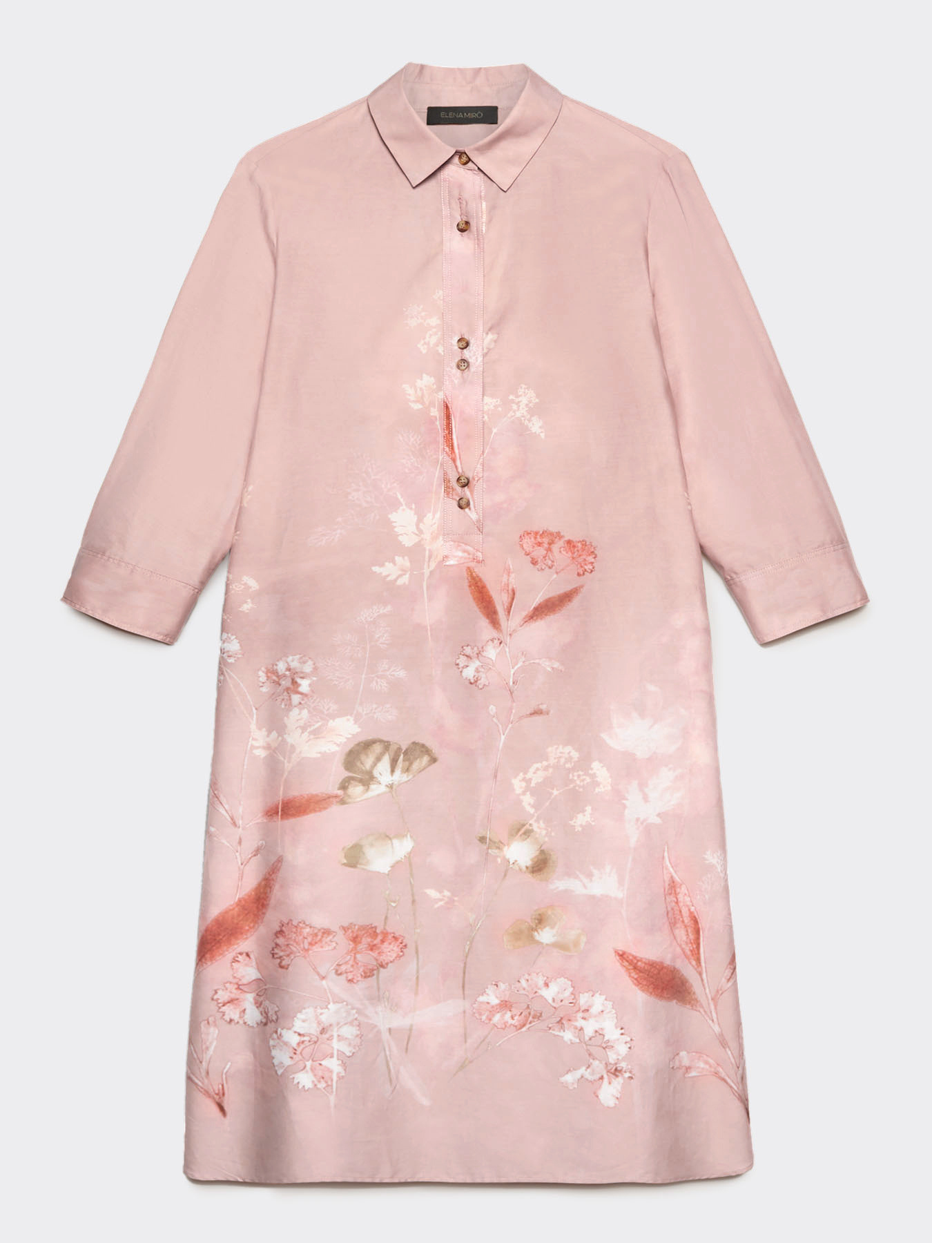 Robe chemisier &agrave; fleurs image number 4