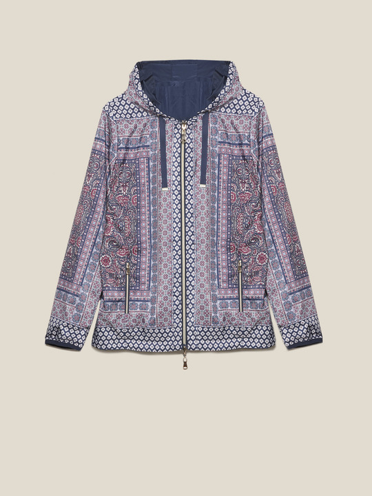 Elenamiro&nbsp;: Blouson r&eacute;versible avec imprim&eacute; Bleu_1