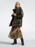 Long puffer jacket in shiny and matte nylon image number 2