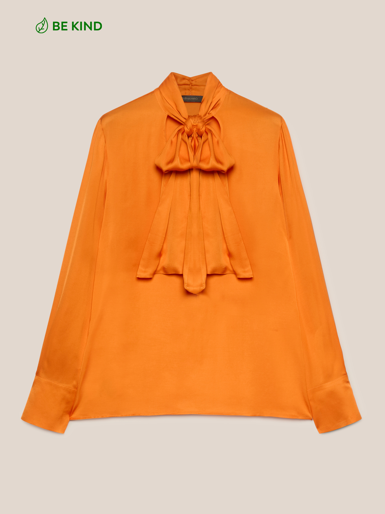 ECOVERO&trade; satin blouse with bow image number 4