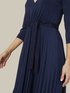Pleated dress in flowing jersey image number 2