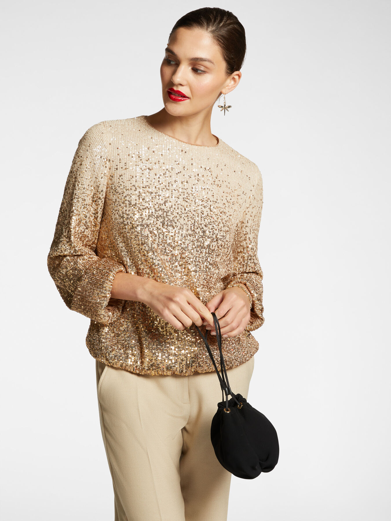 Faded sequin blouse image number 0