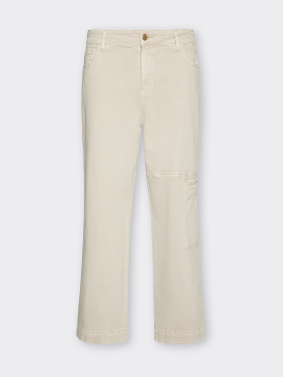 Cargo pants in stretch bull