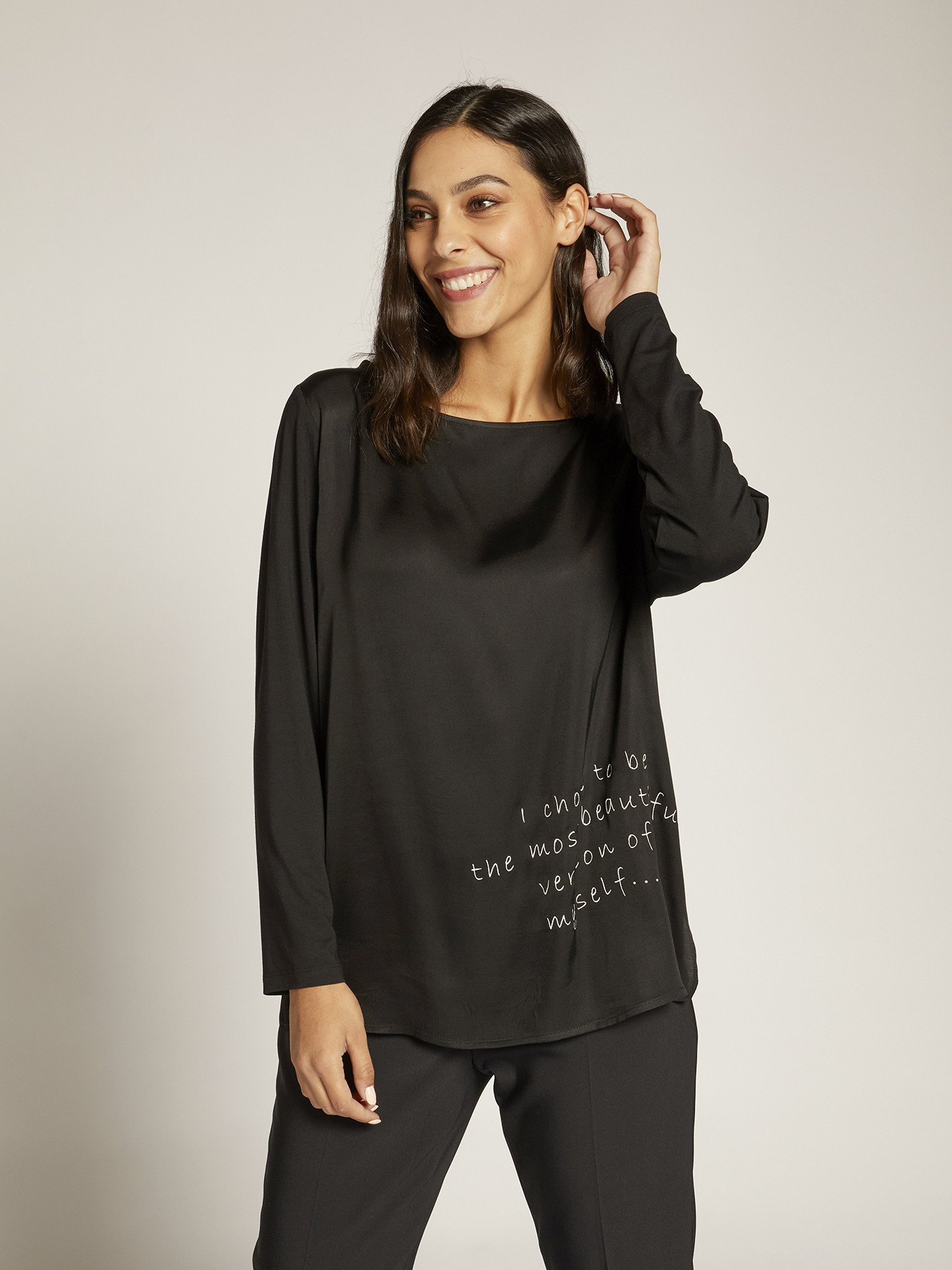 T-shirt con scritta image number 0