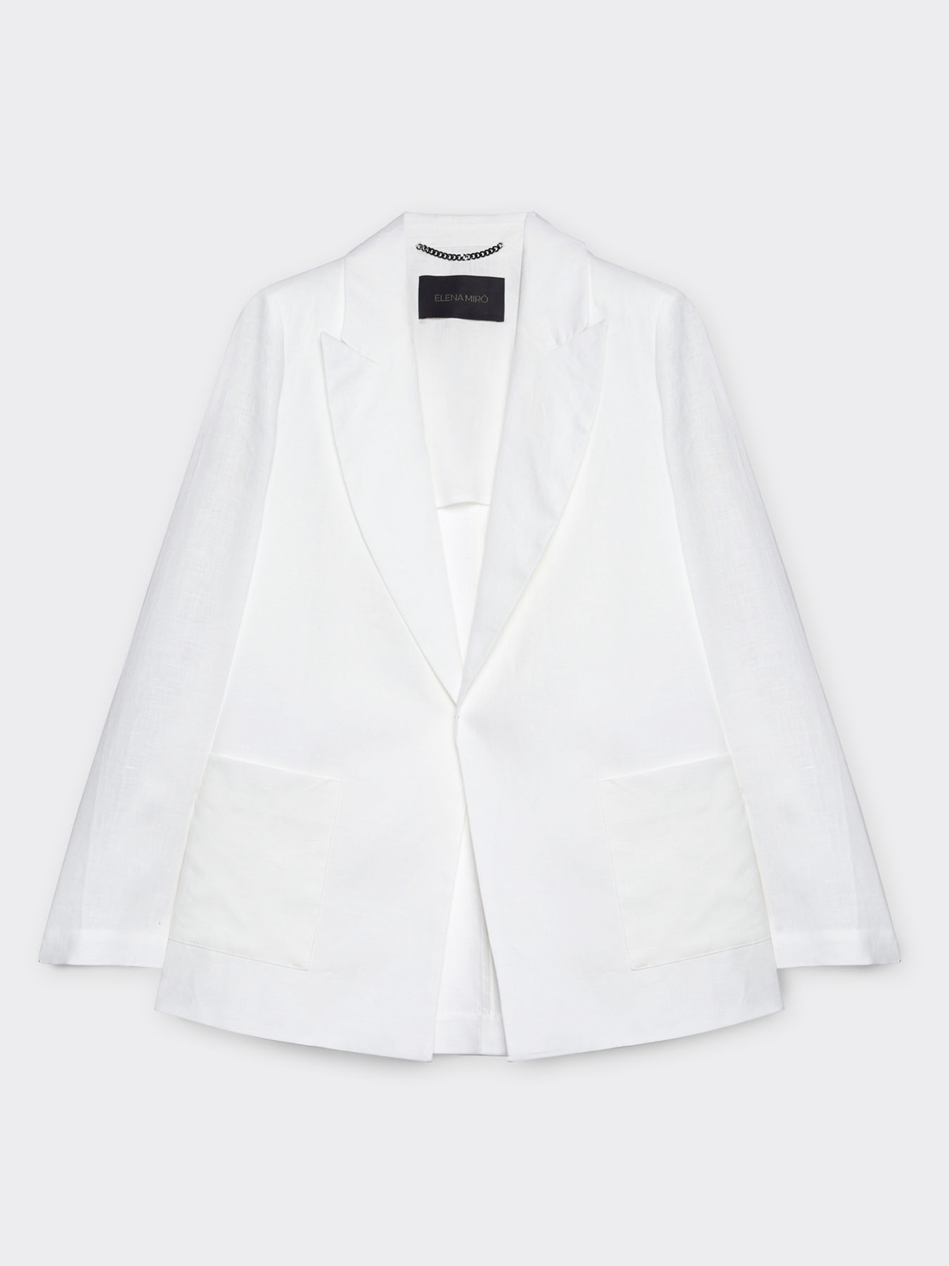 Chaqueta blazer de lino image number 4