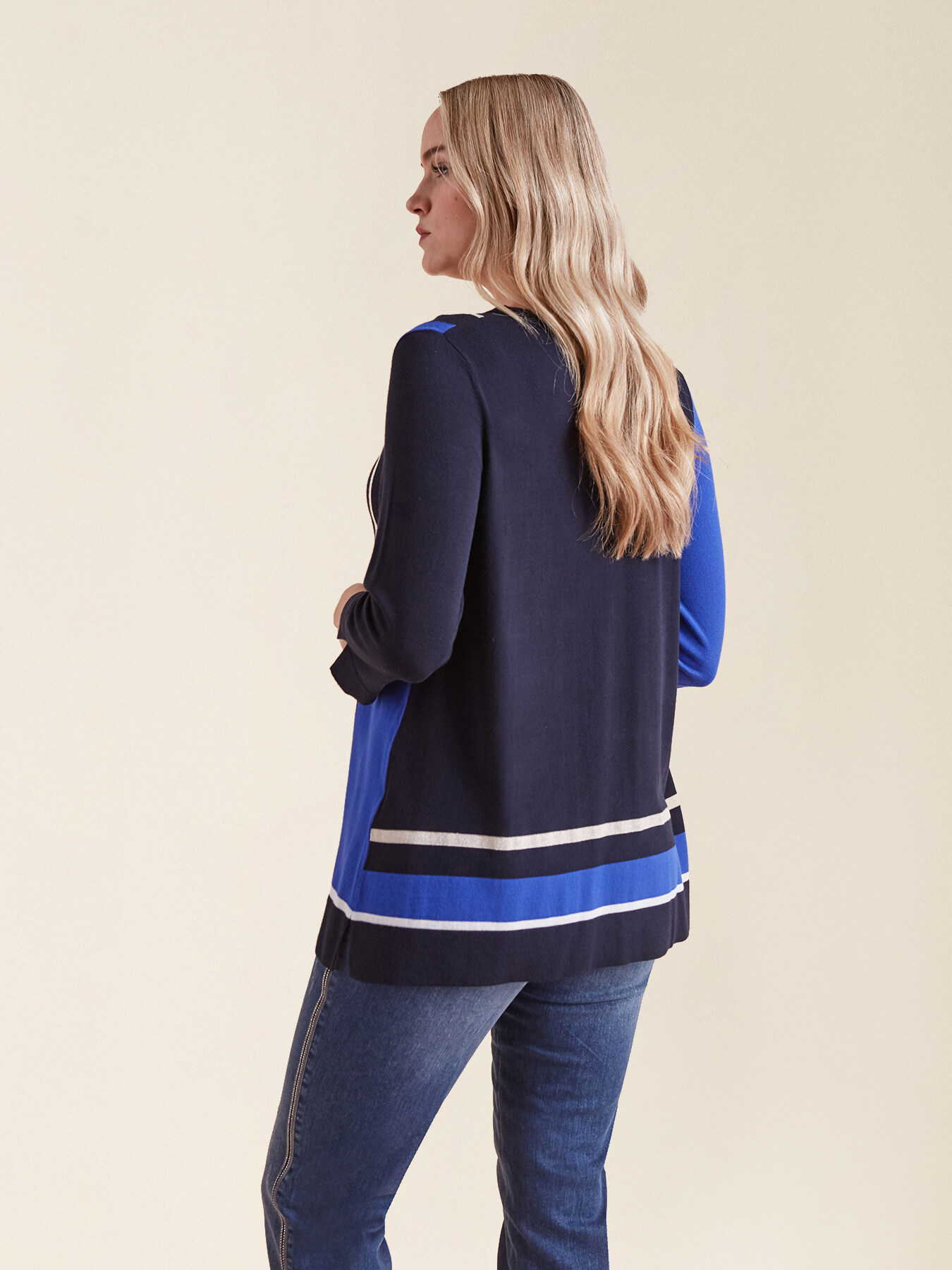 Maglia con intarsio geometrico image number 1