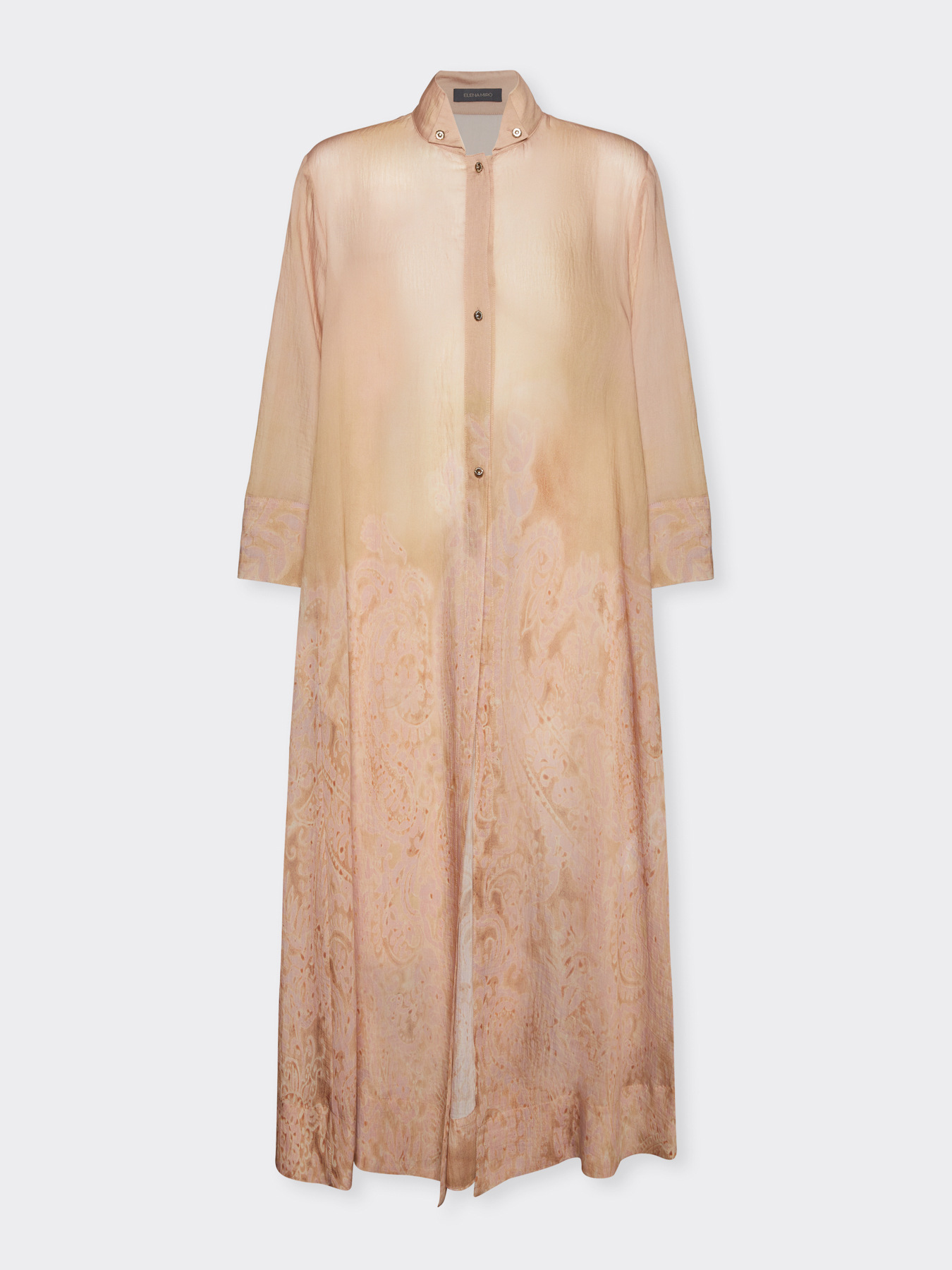 Camicia lunga in organza stampata image number 4