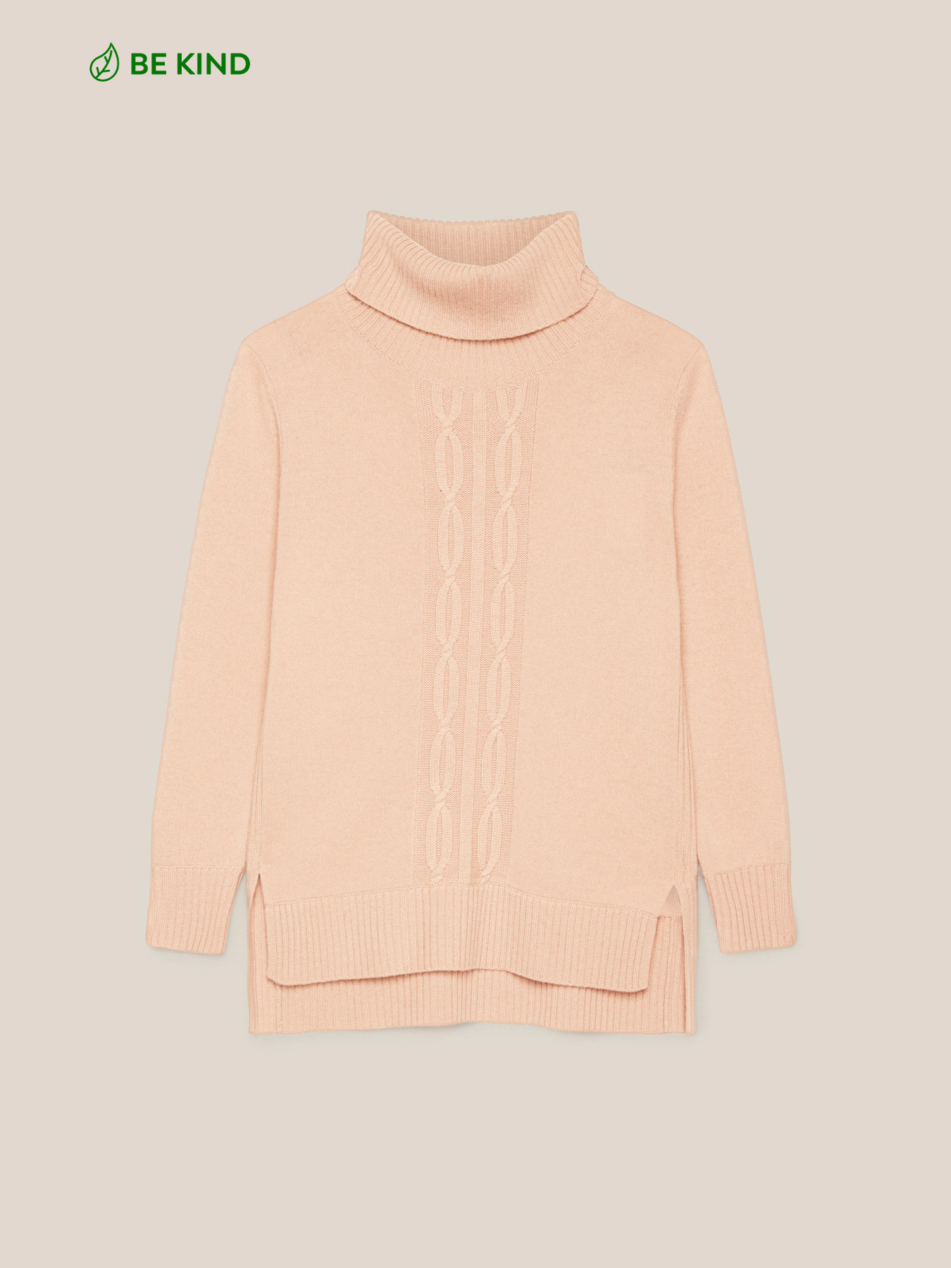 Pull avec torsade devant en laine durable image number 4