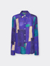 Camisa estampada em crepe de chine image number 4