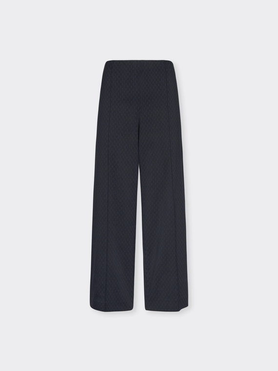 Verk&uuml;rzte Hose aus Stretch-Jacquard