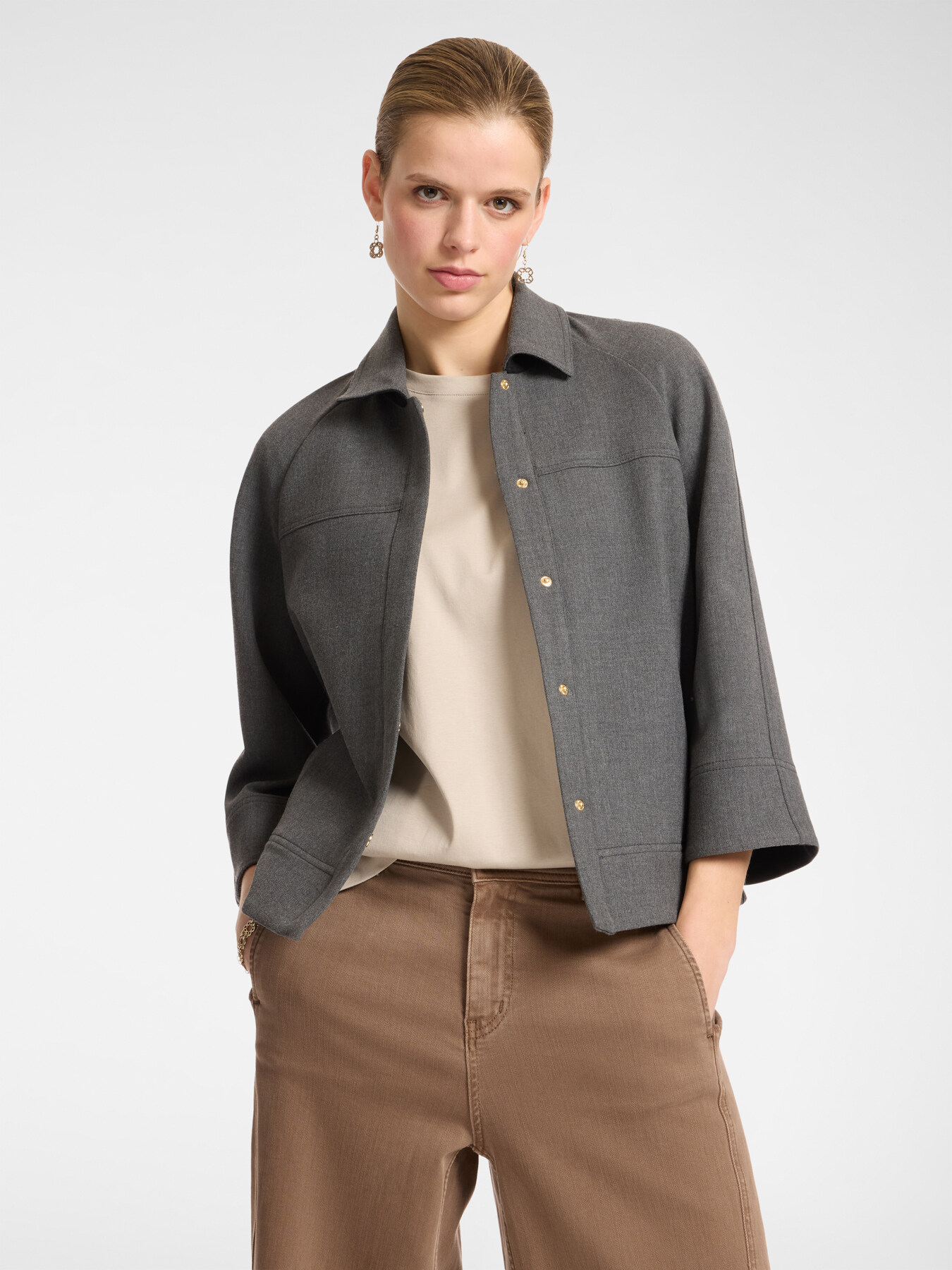 Giacca Boxy con Linea ad A