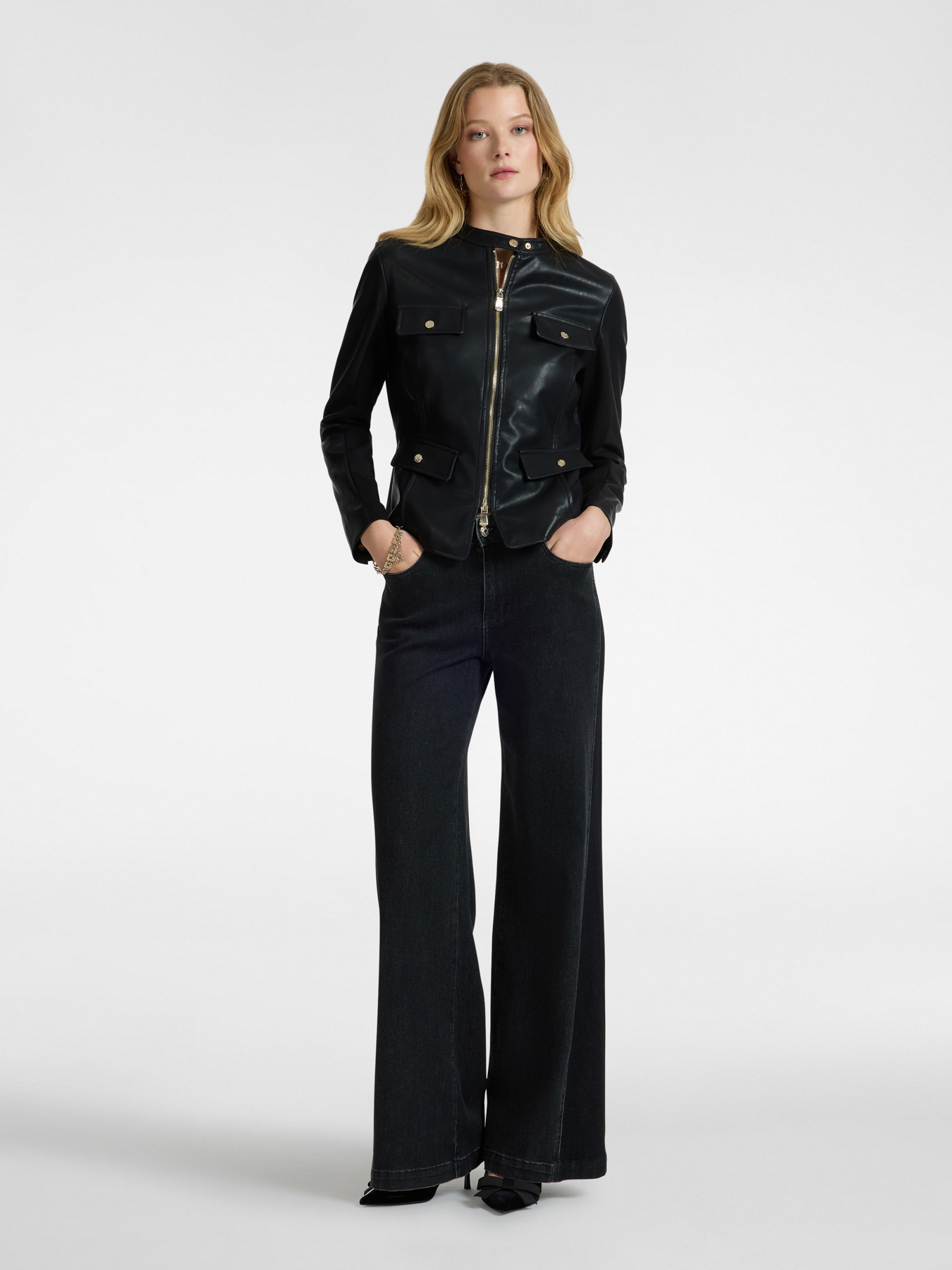 Veste de motard avec poches image number 3