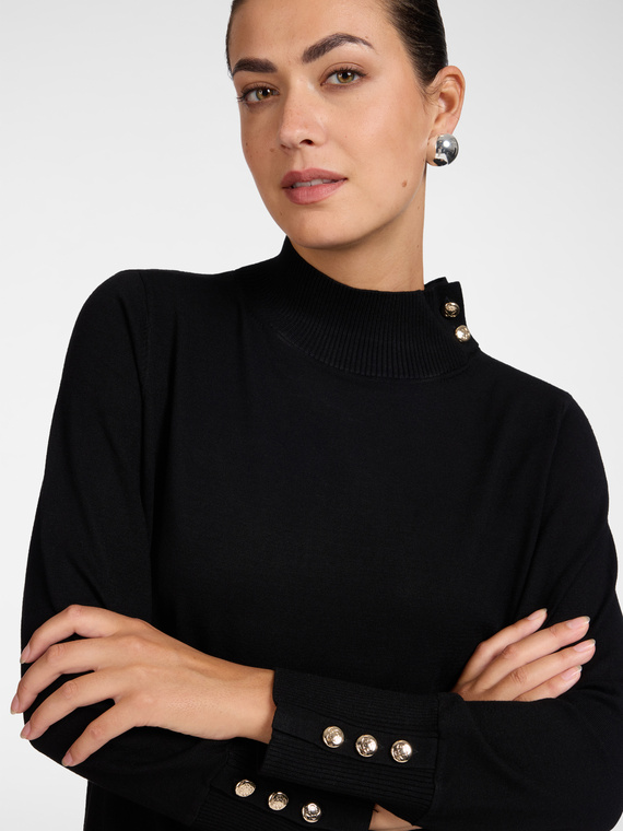 Viscose cardigan with buttons