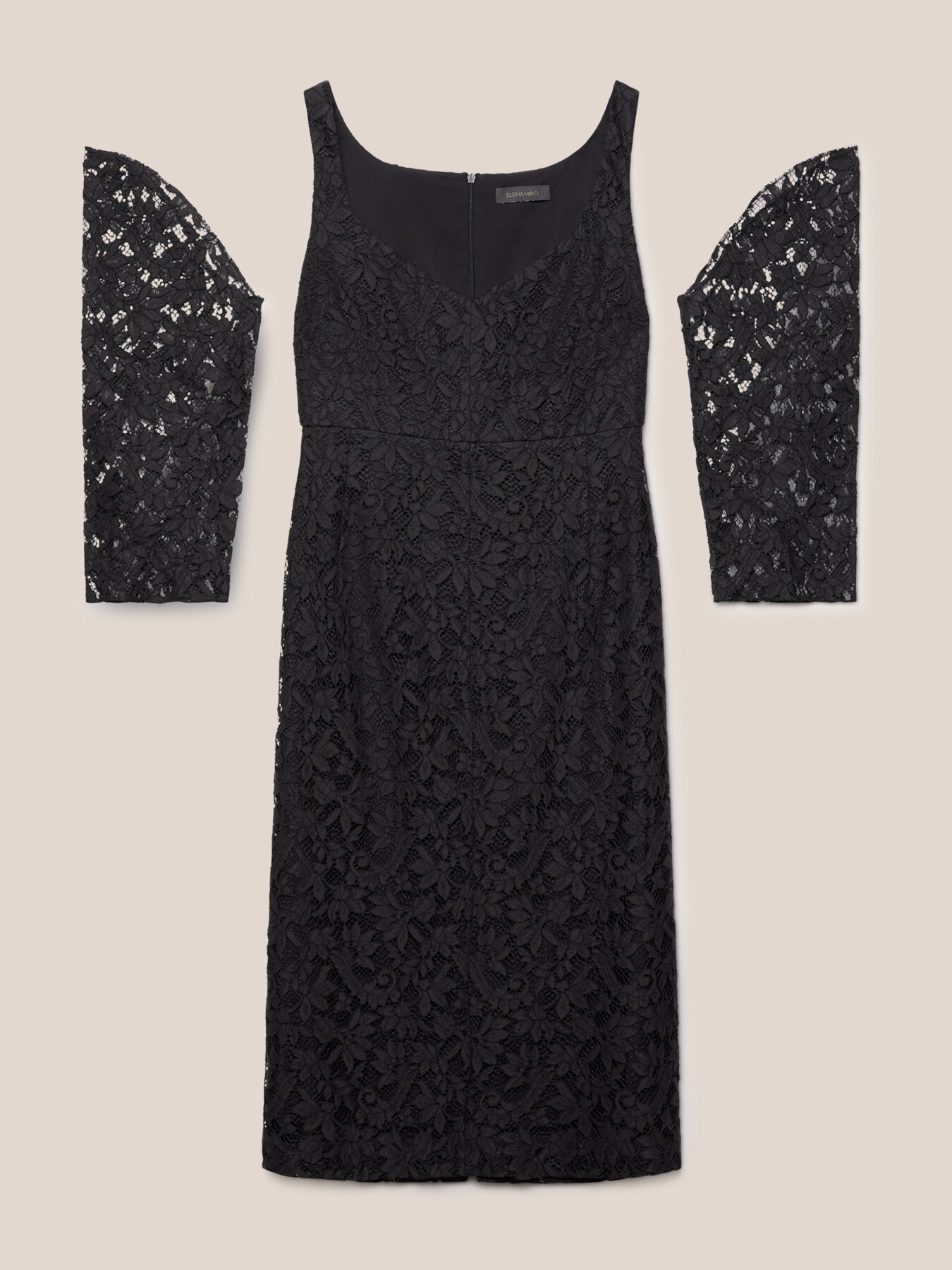 Abito tubino in pizzo image number 4