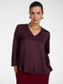 Blusa in raso di viscosa stretch image number 0