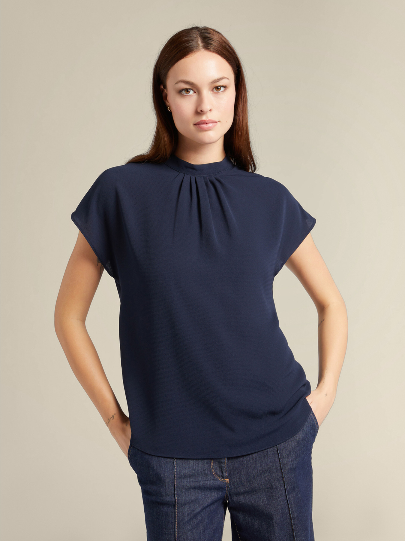 Bluse mit Falten vorne image number 0