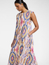 Long dress in printed poplin image number 0