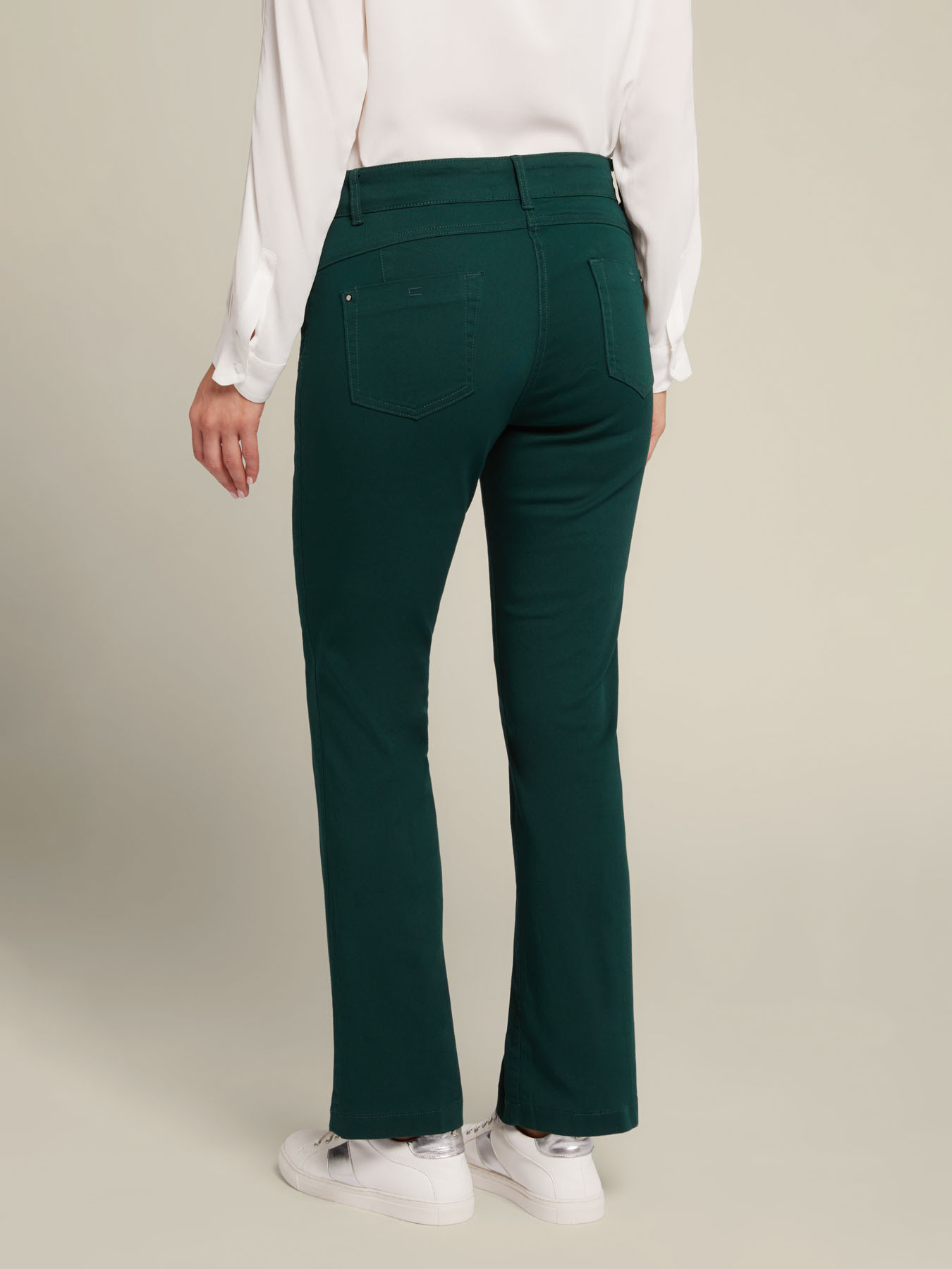 Pantalones rectos de algod&oacute;n image number 1