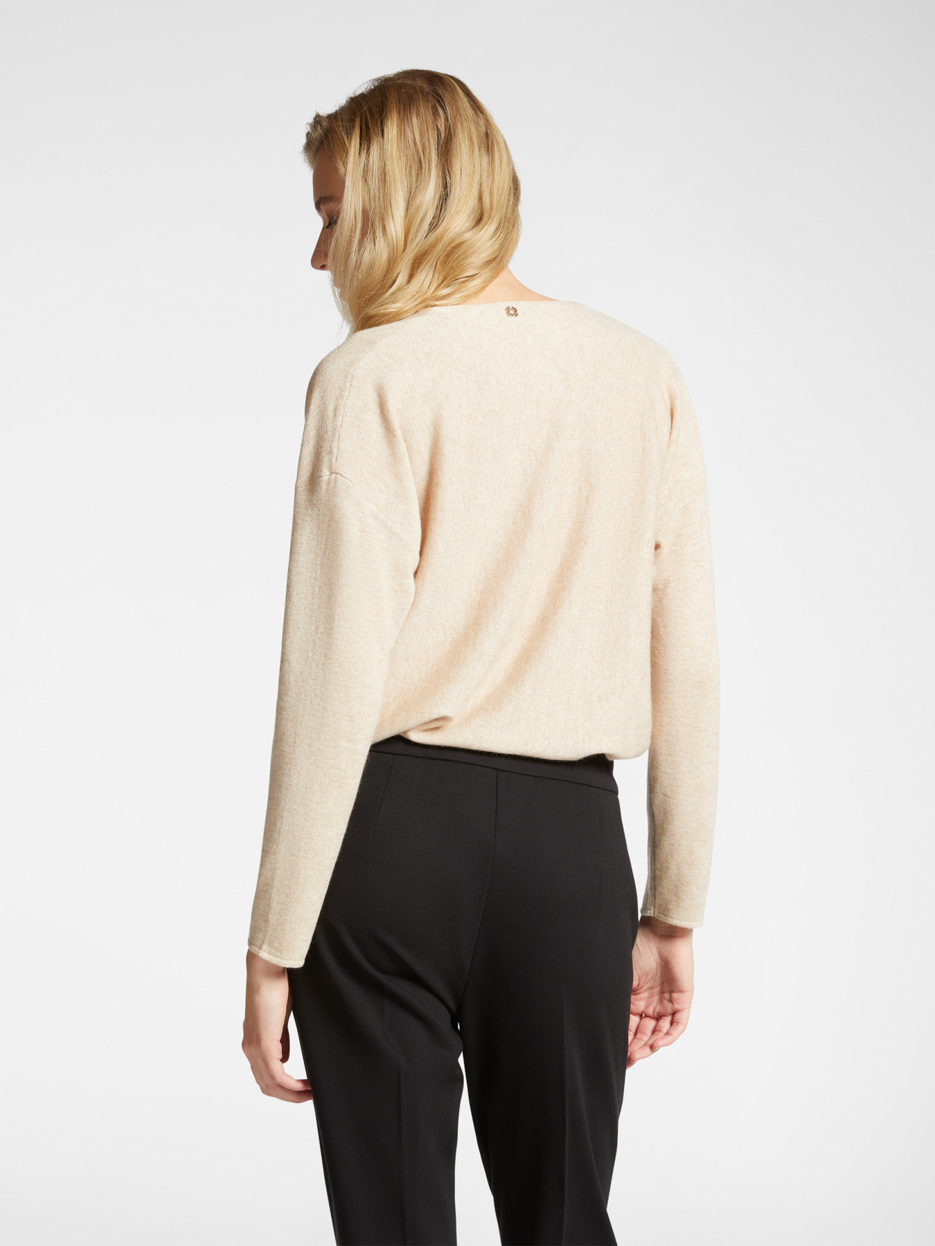 Cashmere blend sweater cowl neck image number 1