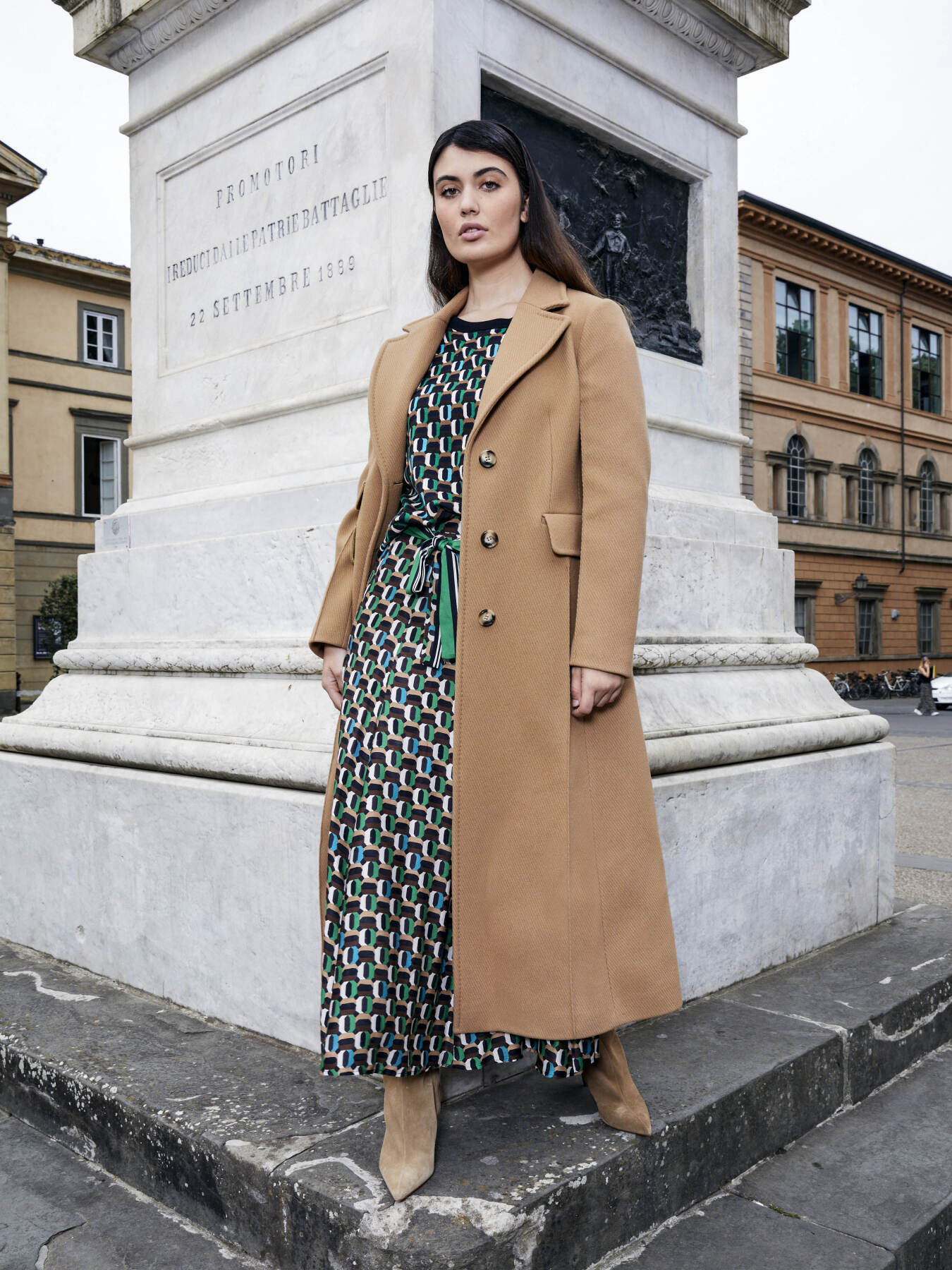 Abrigo de tejido diagonal image number 0