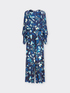 Elegant printed suit with jumpsuit and blouse image number 4