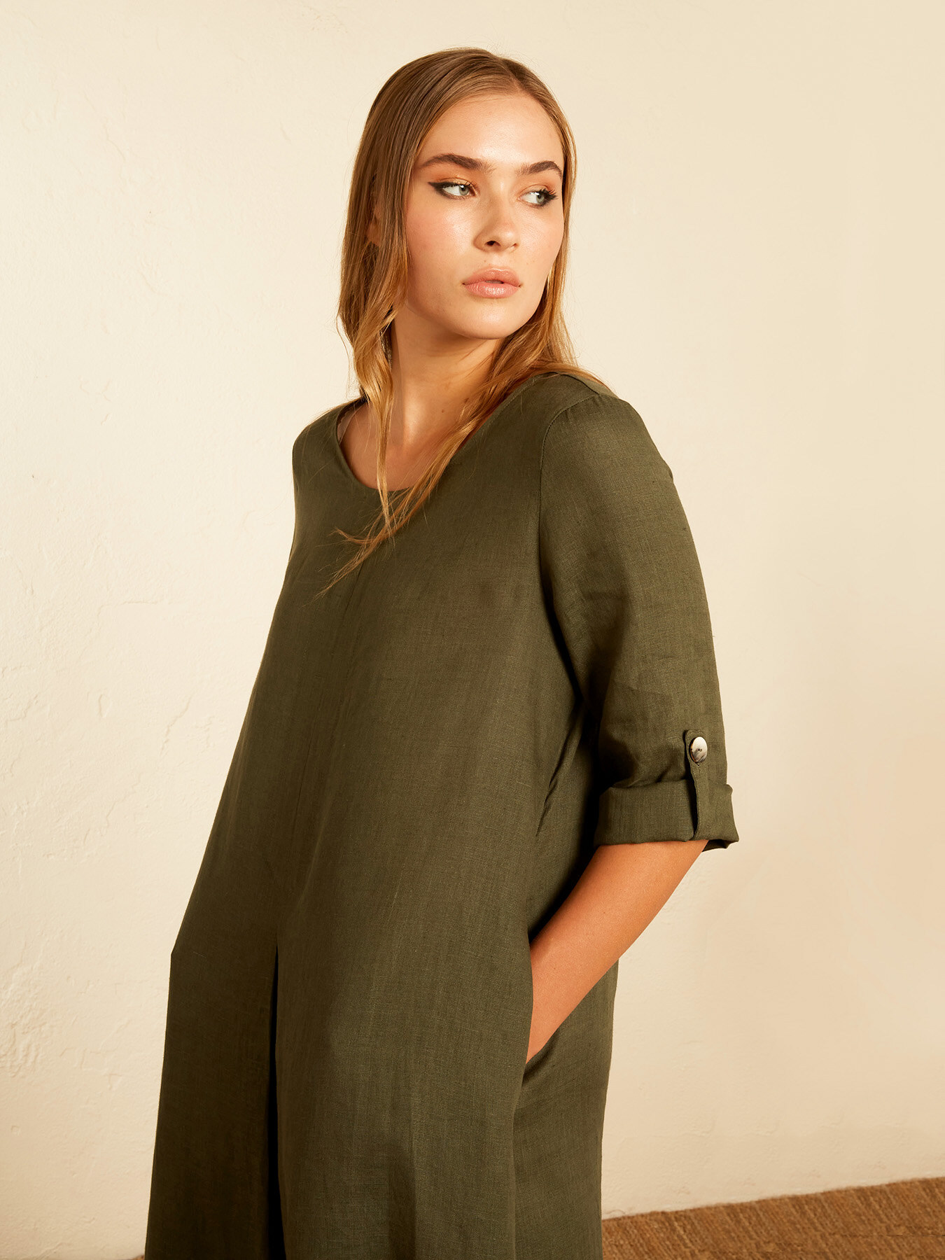 Abito lungo in lino image number 2